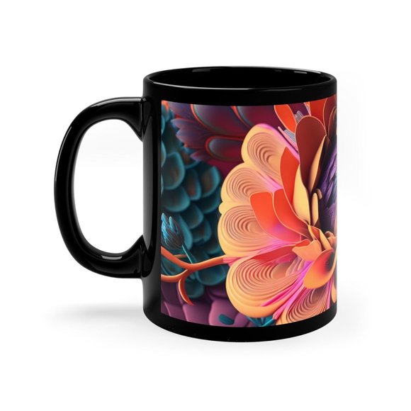 11oz Black Mug - Picture 3 of 6